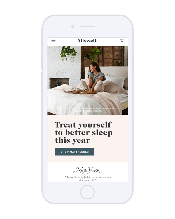 Allswell UX Site Redesign