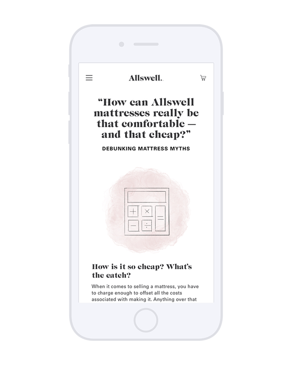 Allswell Landing Page Designs